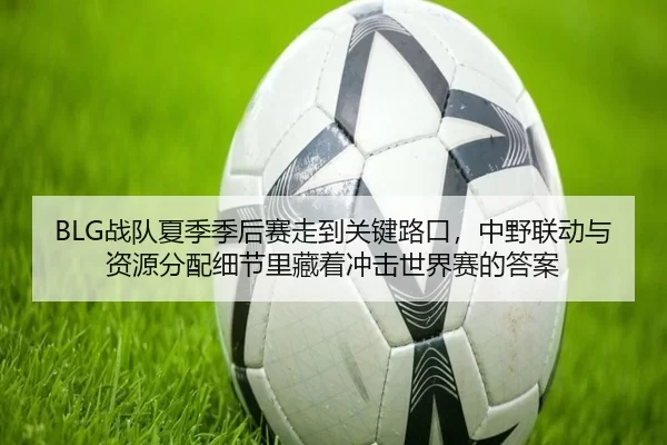 BLG战队夏季季后赛走到关键路口，中野联动与资源分配细节里藏着冲击世界赛的答案